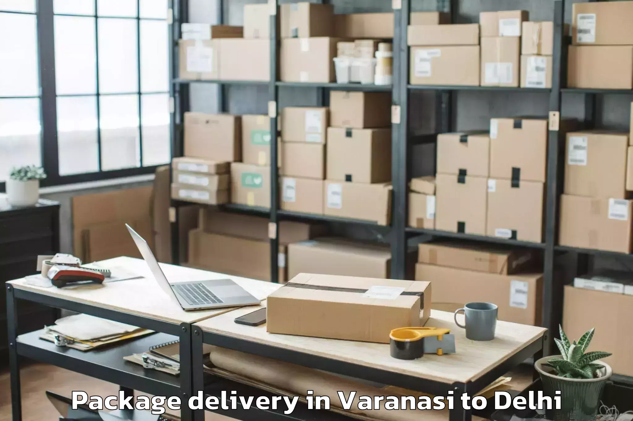 Book Varanasi to Hauz Khas Package Delivery Online